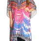 Sakkas Kristy Long Tall Lightweight Caftan Dress / Cover Up With V-Neck Jewels