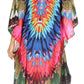 Sakkas Kristy Long Tall Lightweight Caftan Dress / Cover Up With V-Neck Jewels