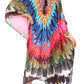 Sakkas Kristy Long Tall Lightweight Caftan Dress / Cover Up With V-Neck Jewels