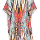 Sakkas Kristy Long Tall Lightweight Caftan Dress / Cover Up With V-Neck Jewels