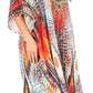 Sakkas Kristy Long Tall Lightweight Caftan Dress / Cover Up With V-Neck Jewels