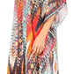 Sakkas Kristy Long Tall Lightweight Caftan Dress / Cover Up With V-Neck Jewels