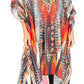 Sakkas Kristy Long Tall Lightweight Caftan Dress / Cover Up With V-Neck Jewels