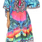 Sakkas Kristy Long Tall Lightweight Caftan Dress / Cover Up With V-Neck Jewels