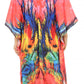 Sakkas Kristy Long Tall Lightweight Caftan Dress / Cover Up With V-Neck Jewels