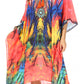 Sakkas Kristy Long Tall Lightweight Caftan Dress / Cover Up With V-Neck Jewels