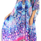 Sakkas Kristy Long Tall Lightweight Caftan Dress / Cover Up With V-Neck Jewels