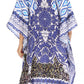 Sakkas Kristy Long Tall Lightweight Caftan Dress / Cover Up With V-Neck Jewels