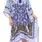 Sakkas Kristy Long Tall Lightweight Caftan Dress / Cover Up With V-Neck Jewels