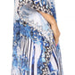 Sakkas Kristy Long Tall Lightweight Caftan Dress / Cover Up With V-Neck Jewels
