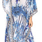 Sakkas Kristy Long Tall Lightweight Caftan Dress / Cover Up With V-Neck Jewels