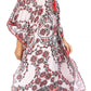 Sakkas Kristy Long Tall Lightweight Caftan Dress / Cover Up With V-Neck Jewels