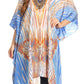 Sakkas Kristy Long Tall Lightweight Caftan Dress / Cover Up With V-Neck Jewels
