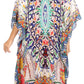 Sakkas Kristy Long Tall Lightweight Caftan Dress / Cover Up With V-Neck Jewels