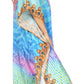 Sakkas Kristy Long Tall Lightweight Caftan Dress / Cover Up With V-Neck Jewels