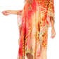 Sakkas Kristy Long Tall Lightweight Caftan Dress / Cover Up With V-Neck Jewels