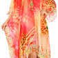Sakkas Kristy Long Tall Lightweight Caftan Dress / Cover Up With V-Neck Jewels