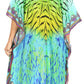 Sakkas Kristy Long Tall Lightweight Caftan Dress / Cover Up With V-Neck Jewels
