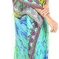 Sakkas Kristy Long Tall Lightweight Caftan Dress / Cover Up With V-Neck Jewels
