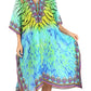 Sakkas Kristy Long Tall Lightweight Caftan Dress / Cover Up With V-Neck Jewels