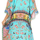 Sakkas Kristy Long Tall Lightweight Caftan Dress / Cover Up With V-Neck Jewels