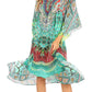 Sakkas Kristy Long Tall Lightweight Caftan Dress / Cover Up With V-Neck Jewels
