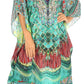 Sakkas Kristy Long Tall Lightweight Caftan Dress / Cover Up With V-Neck Jewels