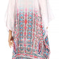 Sakkas Kristy Long Tall Lightweight Caftan Dress / Cover Up With V-Neck Jewels