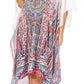 Sakkas Kristy Long Tall Lightweight Caftan Dress / Cover Up With V-Neck Jewels