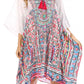 Sakkas Kristy Long Tall Lightweight Caftan Dress / Cover Up With V-Neck Jewels