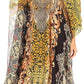 Sakkas Kristy Long Tall Lightweight Caftan Dress / Cover Up With V-Neck Jewels