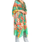 Sakkas Kristy Long Tall Lightweight Caftan Dress / Cover Up With V-Neck Jewels