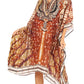 Sakkas Kristy Long Tall Lightweight Caftan Dress / Cover Up With V-Neck Jewels