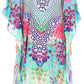 Sakkas Kristy Long Tall Lightweight Caftan Dress / Cover Up With V-Neck Jewels
