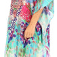 Sakkas Kristy Long Tall Lightweight Caftan Dress / Cover Up With V-Neck Jewels