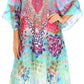 Sakkas Kristy Long Tall Lightweight Caftan Dress / Cover Up With V-Neck Jewels