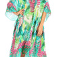 Sakkas Kristy Long Tall Lightweight Caftan Dress / Cover Up With V-Neck Jewels