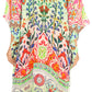 Sakkas Kristy Long Tall Lightweight Caftan Dress / Cover Up With V-Neck Jewels