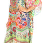 Sakkas Kristy Long Tall Lightweight Caftan Dress / Cover Up With V-Neck Jewels