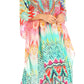 Sakkas Kristy Long Tall Lightweight Caftan Dress / Cover Up With V-Neck Jewels
