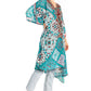 Sakkas Kristy Long Tall Lightweight Caftan Dress / Cover Up With V-Neck Jewels