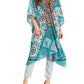 Sakkas Kristy Long Tall Lightweight Caftan Dress / Cover Up With V-Neck Jewels