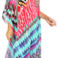 Sakkas Kristy Long Tall Lightweight Caftan Dress / Cover Up With V-Neck Jewels