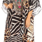 Sakkas Kristy Long Tall Lightweight Caftan Dress / Cover Up With V-Neck Jewels
