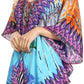 Sakkas Tallulah Wide Circle Blouse V Neck Top With Tassle Ties And Rhinestones