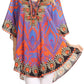 Sakkas Tallulah Wide Circle Blouse V Neck Top With Tassle Ties And Rhinestones