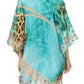 Sakkas Tallulah Wide Circle Blouse V Neck Top With Tassle Ties And Rhinestones