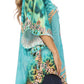 Sakkas Tallulah Wide Circle Blouse V Neck Top With Tassle Ties And Rhinestones
