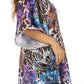 Sakkas Tallulah Wide Circle Blouse V Neck Top With Tassle Ties And Rhinestones