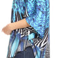 Sakkas Tallulah Wide Circle Blouse V Neck Top With Tassle Ties And Rhinestones